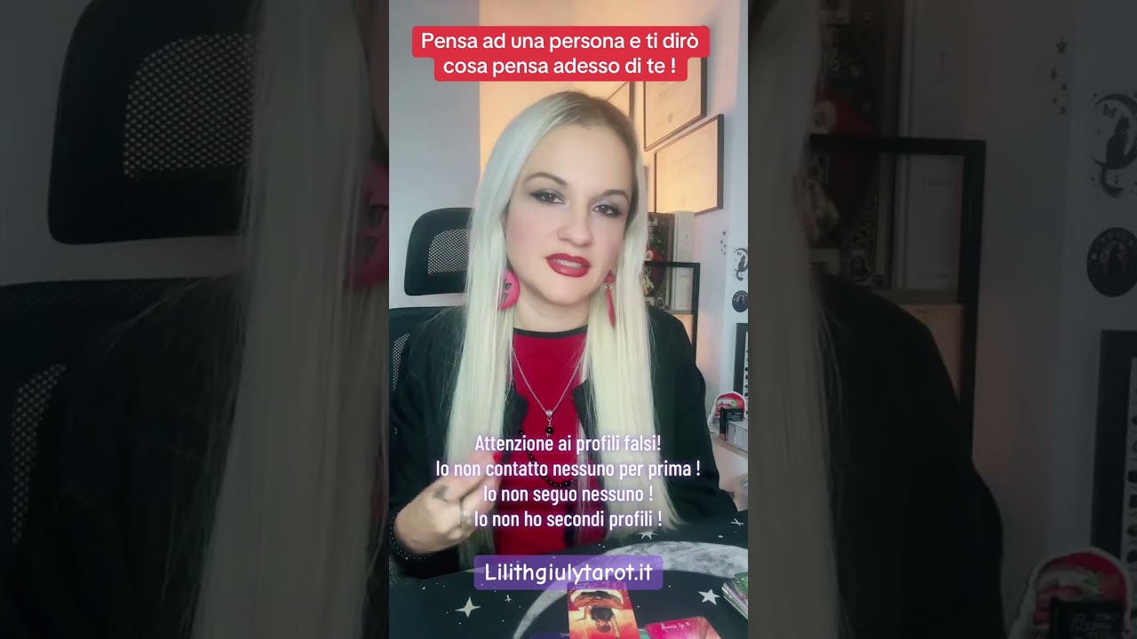 Pensa ad una persona e ti dirò cosa pensa di te 💙