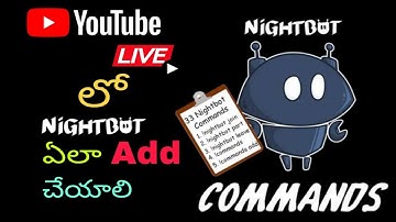 How to add Night bot to live Stream in Telugu 2020