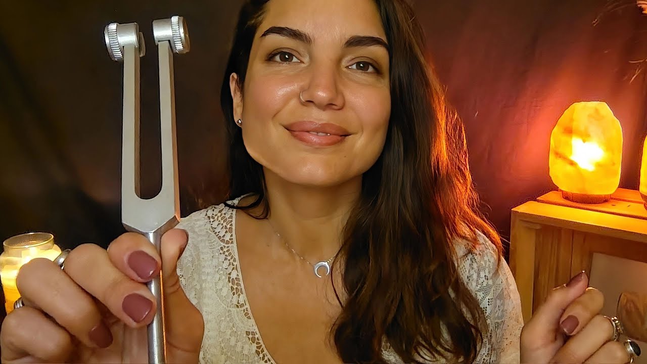 ASMR ROLEPLAY SOIN ÉNERGÉTIQUE ET DIAPASON * Calendrier de l'avent #5