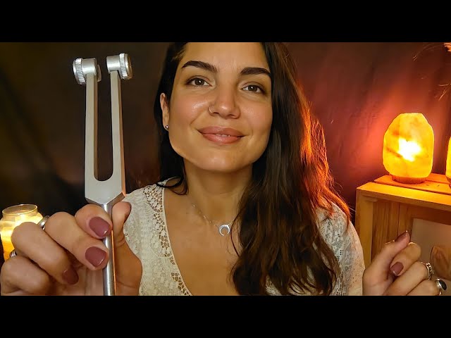 ASMR ROLEPLAY SOIN ÉNERGÉTIQUE ET DIAPASON * Calendrier de l'avent #5