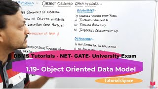 1.19- Object Oriented Database Model In DBMS In Hindi | Data Models In DBMS In Hindi