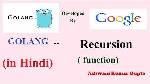 What is Recursion? Recursion in GoLang in Hindi | Urdu