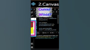 2. Canvas 👌 |  Python #tkinter #coding #shorts