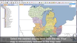 How to Change the Map Display Level