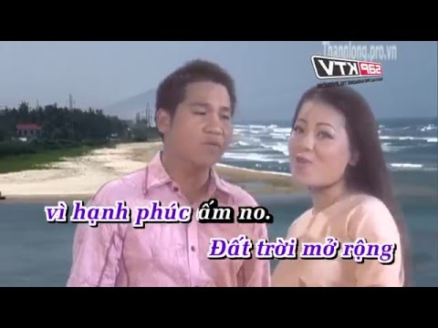 Duong Bon Mua Xuan - Karaoke hd  Anh Tho ft Trong Tan