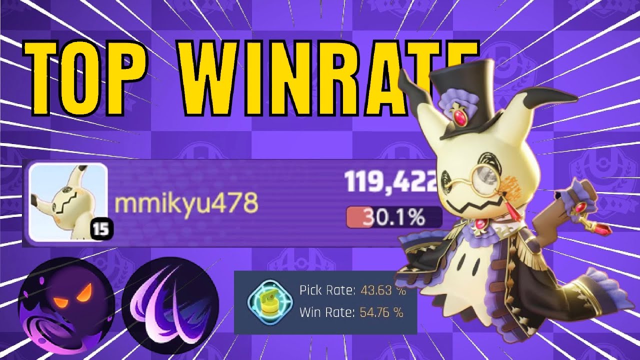 Shadow Claw Mimikyu is TOP WINRATE Must First Pick | Mimikyu | Pokémon UNITE