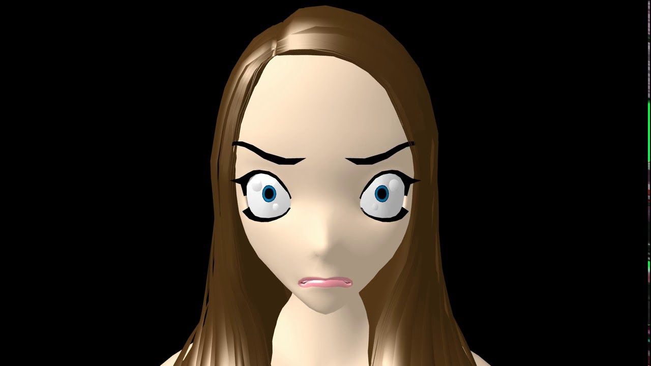 Envy of Anger with small eye - 3D Anime Facial Expression