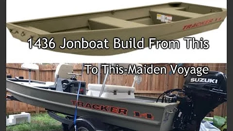 1436 Jonboat Build Maiden Voyage, First four hours break in