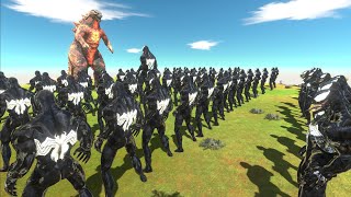 100 Venom Attack Godzilla - Animal Revolt Battle Simulator