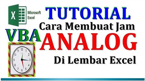 JAM ANALOG DI EXCEL
