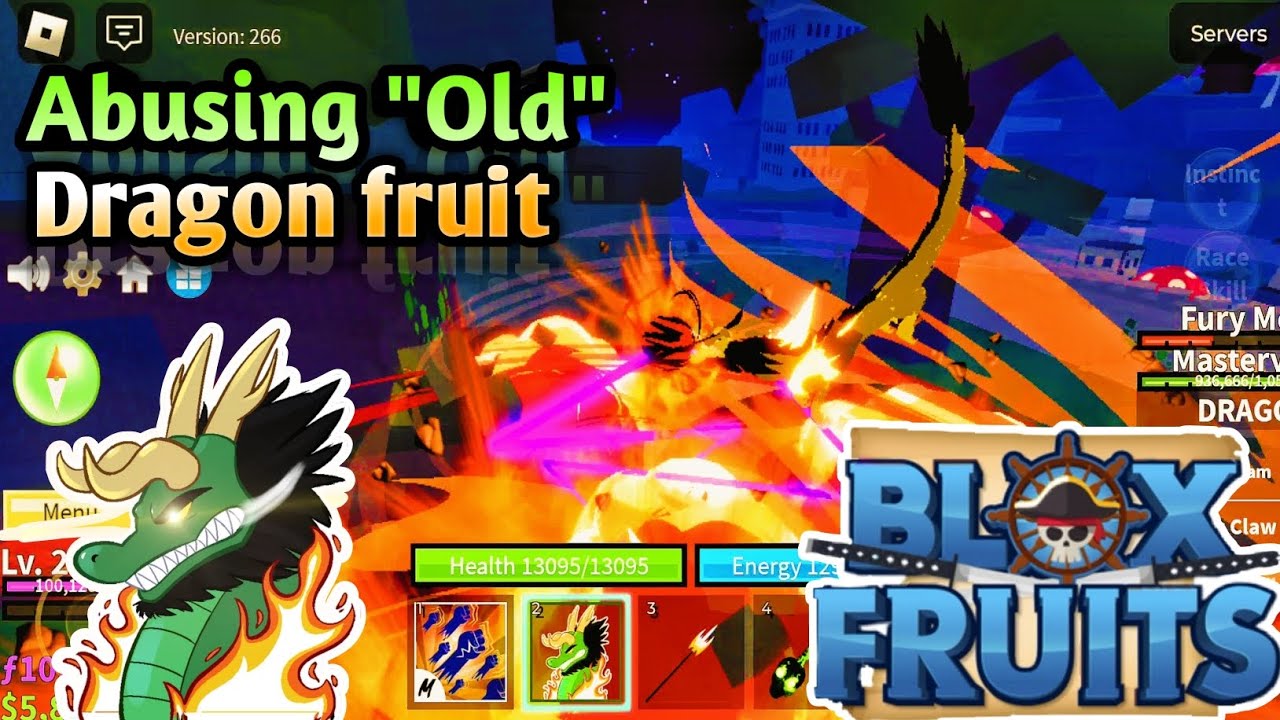 I Abused the Old Dragon Fruit 😈 to bounty hunt . [] Blox Fruits ...