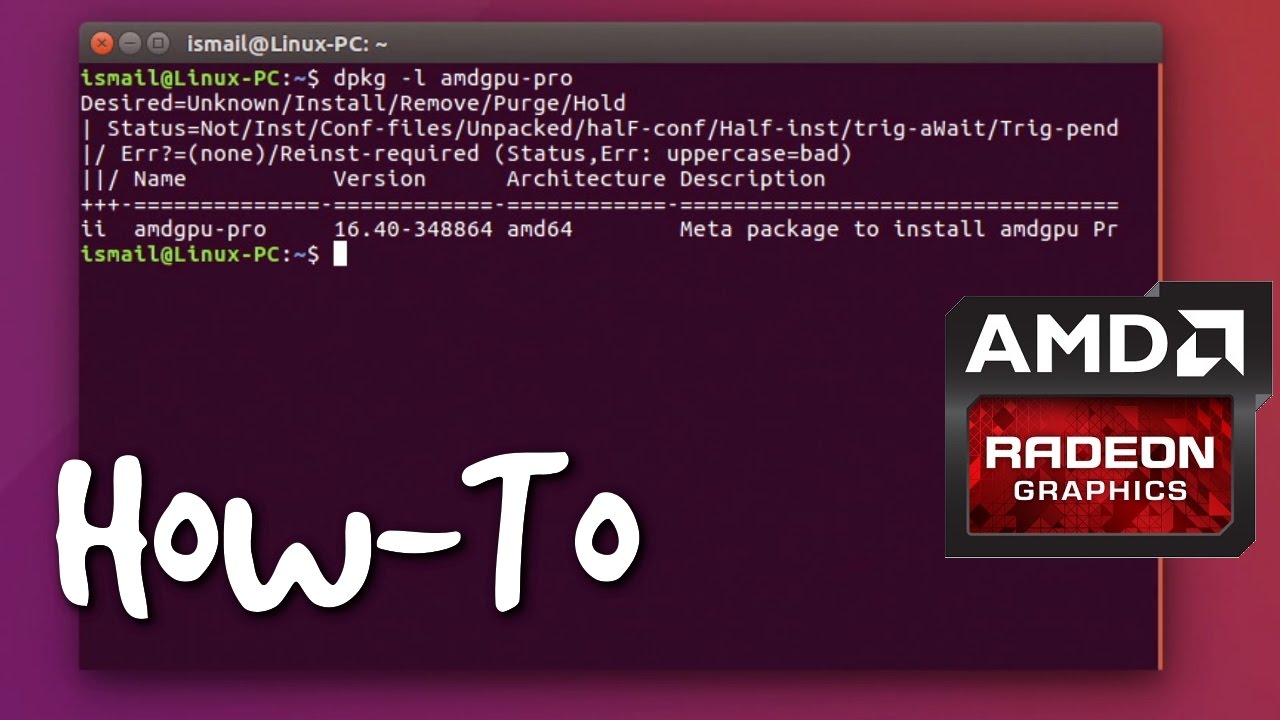 How To Install AMDGPU-PRO On Ubuntu 16.04 (Guide) - YouTube