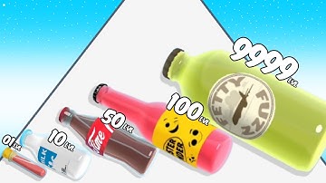 Fragile Roll 3D - Level Up Bottle Max Level ASMR Gameplay