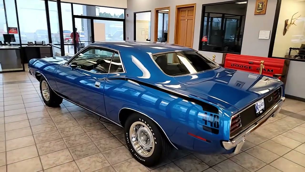 1970 Plymouth Cuda - Stunning Blue Classic Muscle Car! - YouTube
