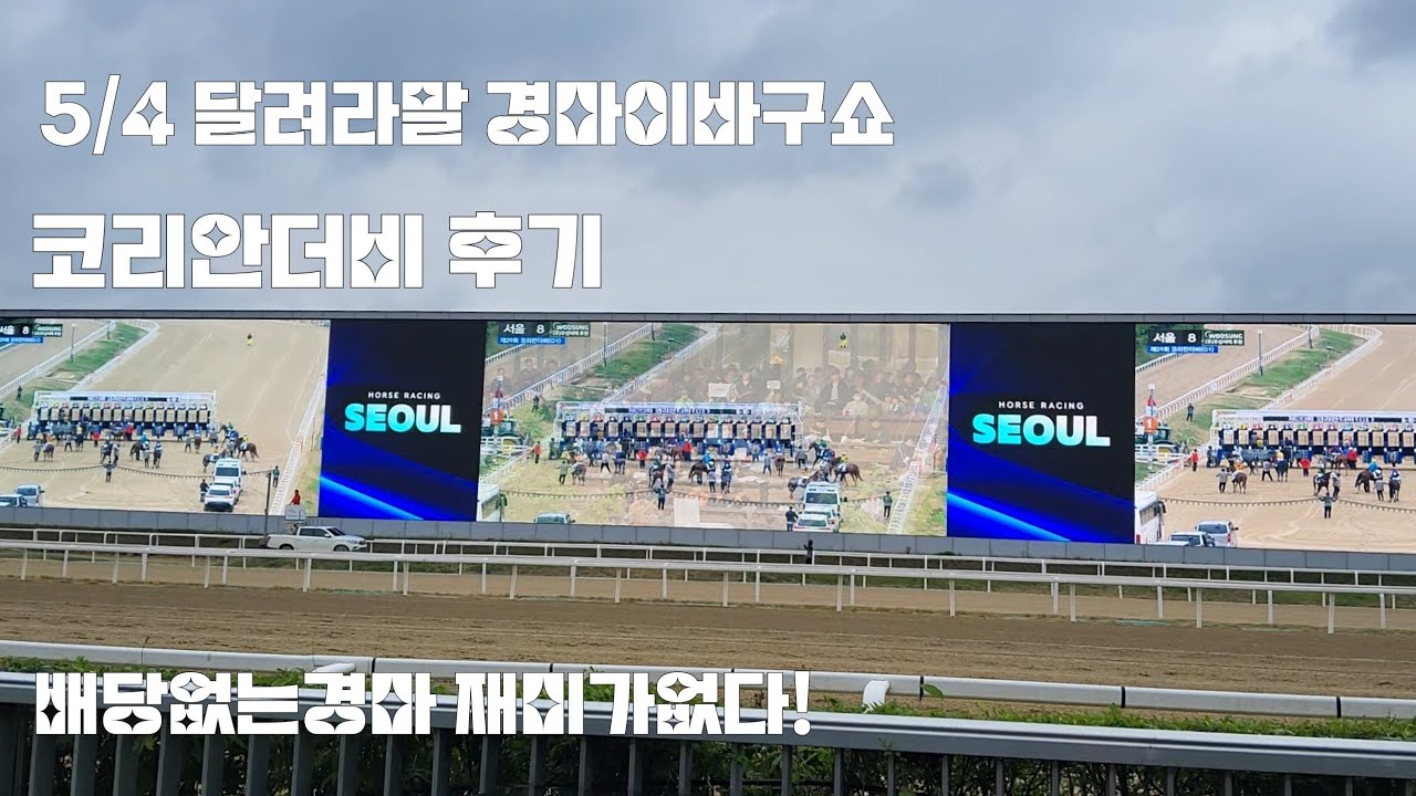 삼일경마 전투 마치고~(코리안더비 후기)
