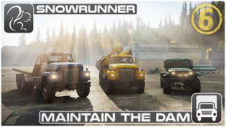 SnowRunner  Michigan Multiplayer (Ep 6)  Maintain the Dam