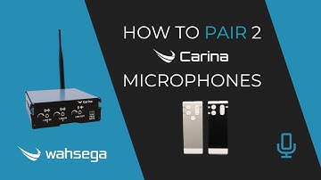 How to Pair Two Carina Wireless Microphones
