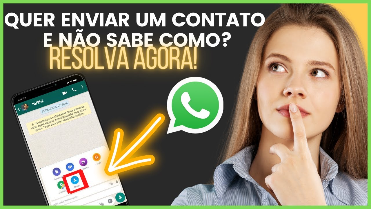 Como Enviar Contato Pelo Whatsapp Youtube