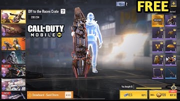 *NEW* Codm Off To The Races Crate Legendary Snowboard Sand Storm