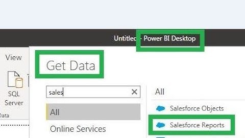 Power BI-1 Get Salesforce Report Data