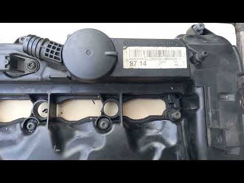 Клапанна кришка ГБЦ головки двигуна б.у OM651 Mercedes Sprinter 906 / 2.2 CDI дизель Мерседес Спринтер 2006-2014, A6510108918, видео 1