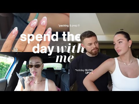 spend the day with me 🙂‍↕️ | holiday glow up + prep, packing + home life ✨