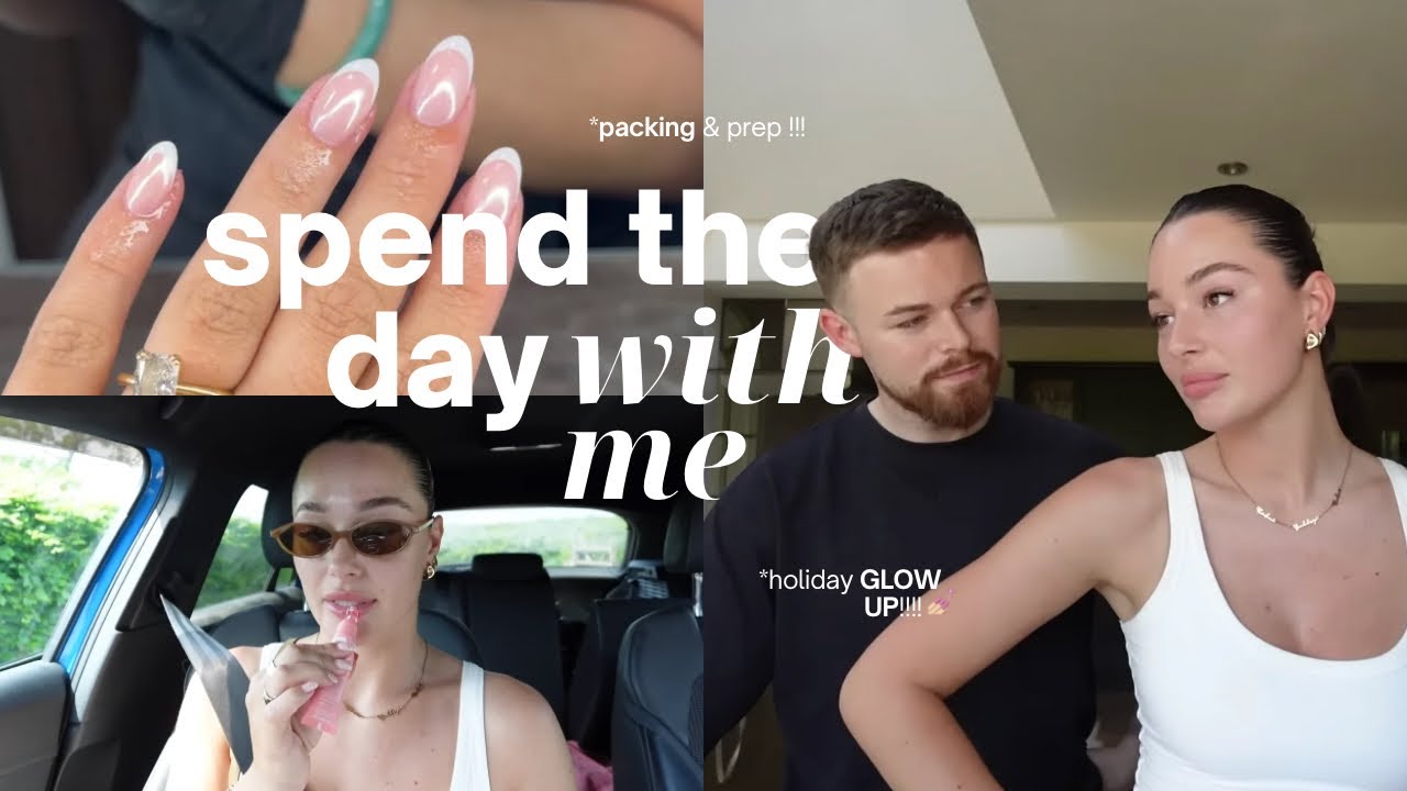 spend the day with me 🙂‍↕️ | holiday glow up + prep, packing + home life ✨