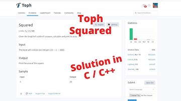 Squared || Solution in C/C++ || Toph.co