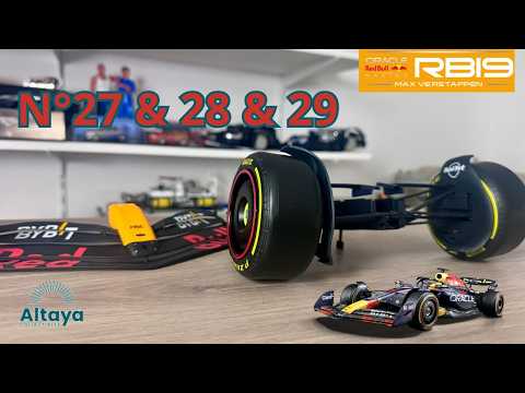 N°27 & 28 & 29 Construisez l’Oracle Red Bull Racing RB19 à l'échelle 1/8 ALTAYA