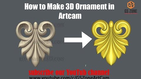 How to make 3D Ornament in Artcam @gszone_cnc_solution #gszone #cnc #wood #router #furniture #carv