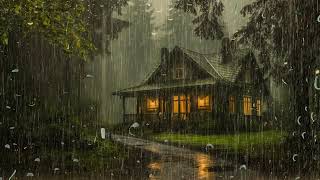 Rain Sounds for Relaxing and Falling Asleep Instantly | Goodbye Insomnia with Heavy Rain on Roof