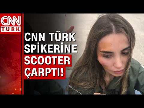 CNN Türk spikeri Duygu Kaya'ya scooter çarptı! Yüzünden yaralandı