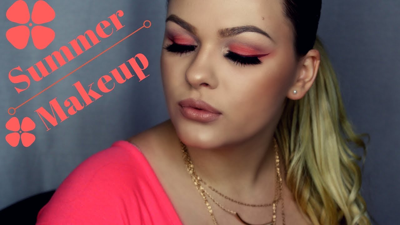 Coral Summer Makeup Tutorial I VankaKnows