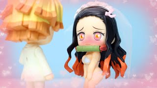 Bride in swimsuit　Zenitsu and Nezuko's wedding【Demon Slayer】【Stop motion】【Nendoloid】