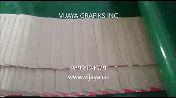 VIJAYA ECO-FOLD High Speed automatic Carton folder gluer for crash lock bottom E-Flute cartons