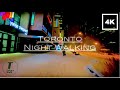 Night walking in heavy snow from Yonge Finch to Sheppard(ASMR, snowy city sounds) - shot on iPhone