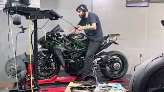 Kawasaki ninja H2 dyno