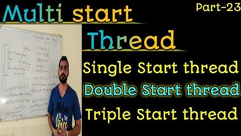 multi start thread cycle || multi start threading cutting in cnc programming || multi start threads