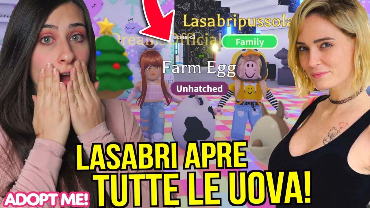 LaSABRI APRE TUTTE le mie VECCHIE UOVA di Adopt Me 😱 ROBLOX con @LaSabriGames By FrancyDreams