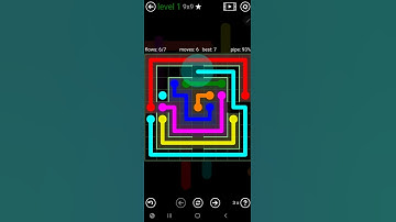 How To Solve Flow Free Courtyard Spin Level 1 9x9 Hard Board Walk Through Solution Walkthrough