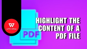 ❤️ TUTORIAL [WPS OFFICE] : How to highlight the content of a PDF file | Tutorial
