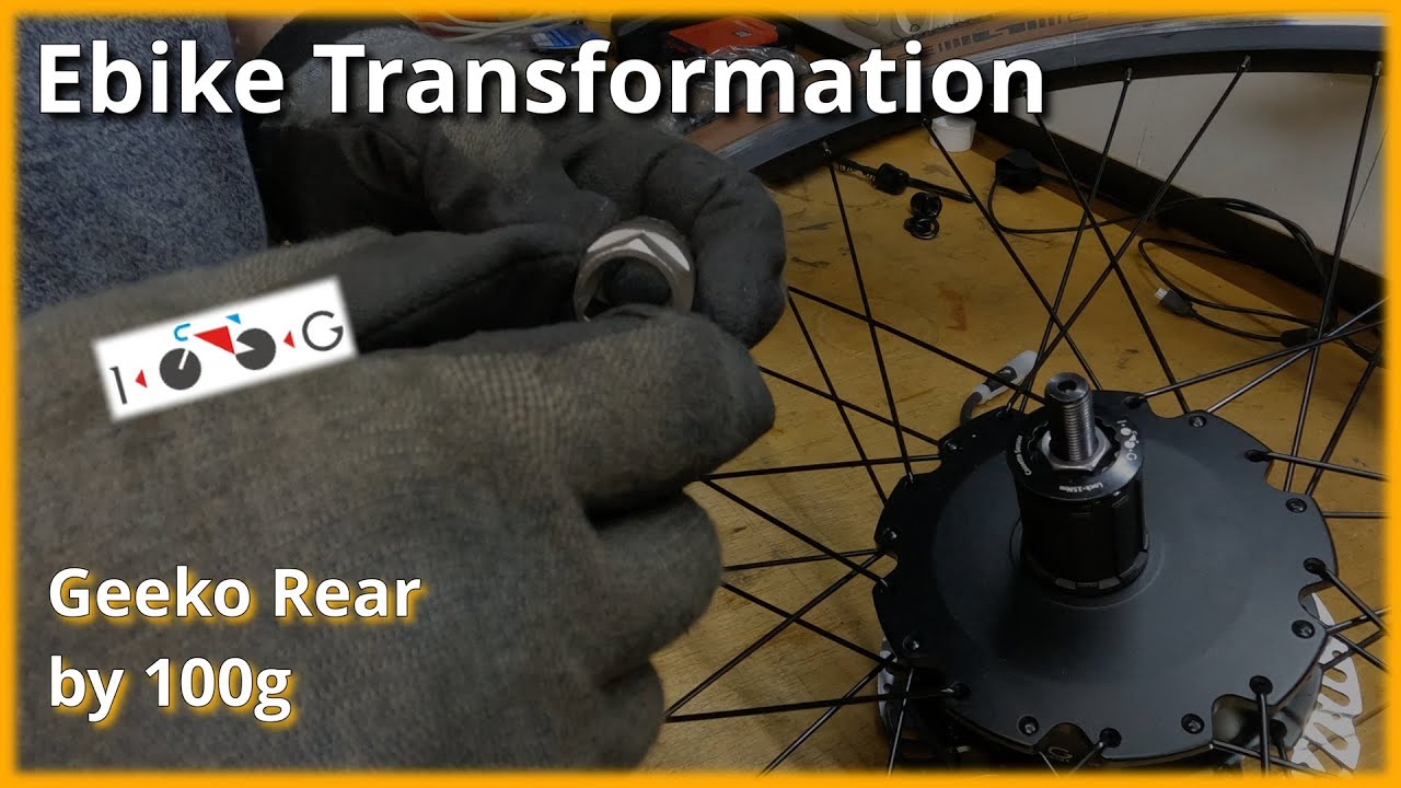 Ebike Transformation Einbau des Geeko Rear von 100g
