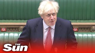 Live: Boris Johnson presents new lockdown measure to parliament