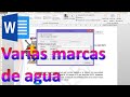 Cómo insertar varias imágenes como marcas de agua en documentos de Microsoft Word