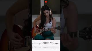 Video thumbnail of "Whole Lotta Love Guitar Solo Tab Lesson ft Larissa Liveir #guitar #guitarsolo #ledzeppelin"