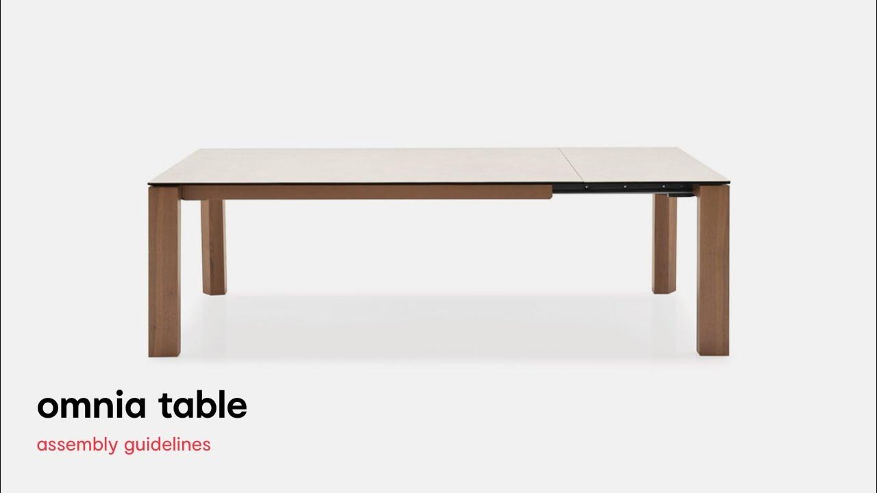Omnia table assembly guidelines Istruzioni di montaggio Tavolo Omnia