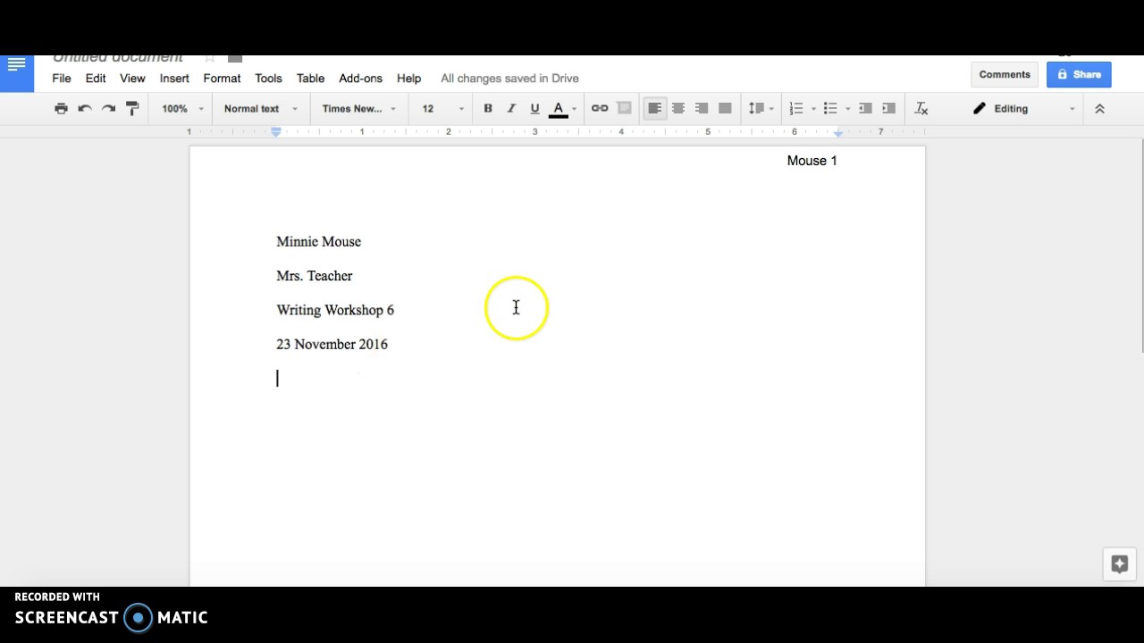 basic mla format youtube basic mla format