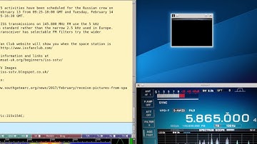 Voice Of America VOA Radiogram Feb 11 2017 on 5865Khz Shortwave radio with 4 SSTV images