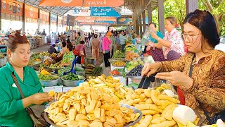 Best Street Food at Kien Svay Resort, Jackfruit, Shaved Ice, Pickles, Fruits, Fish, Desserts, & More