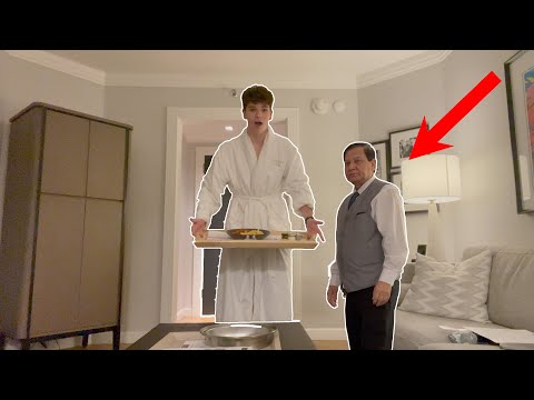 Ordering Room Service NAKED PRANK!